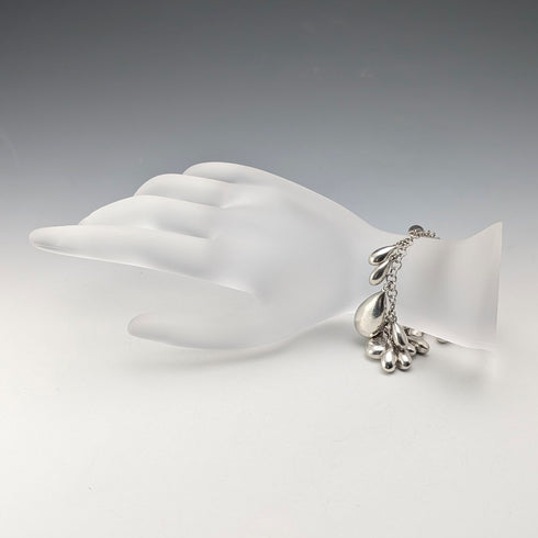 英国ヴィンテージ 純銀製 ドロップ ブレスレット 60g Jasper Conran