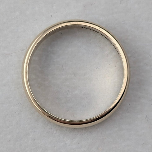 British Vintage K9 Gold Wedding Ring 3g (Size 15) HS Ltd