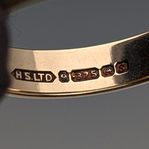 British Vintage K9 Gold Wedding Ring 3g (Size 15) HS Ltd