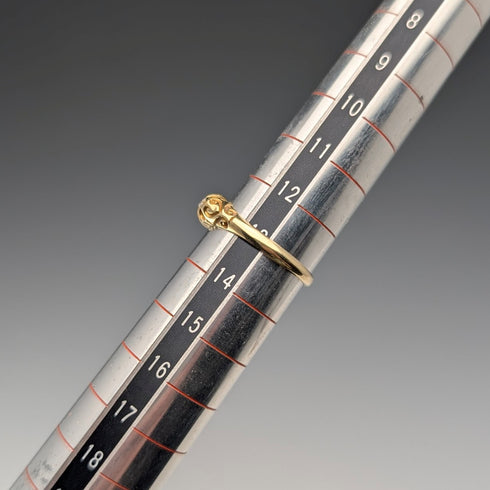 Antique K18 Gold 5-Stone Diamond Ring (Size 13) AH