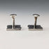 British Vintage Sterling Silver Flag Design Cufflinks - St. Justin