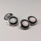 British Vintage Sterling Silver Black Mother-of-Pearl Cufflinks Asprey