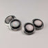 British Vintage Sterling Silver Black Mother-of-Pearl Cufflinks Asprey