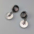 British Vintage Sterling Silver Black Mother-of-Pearl Cufflinks Asprey