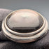 British Vintage Sterling Silver Black Mother-of-Pearl Cufflinks Asprey