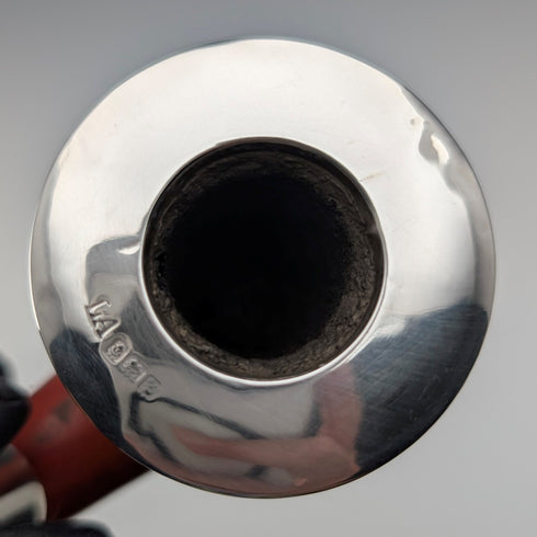 1905年 英国アンティーク 純銀装飾 キャラバッシュパイプ Louis Adler