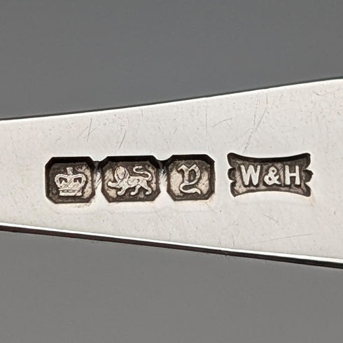 1916年 英国アンティーク 純銀製 ティースプーン3本セット 計55g Walker&Hall