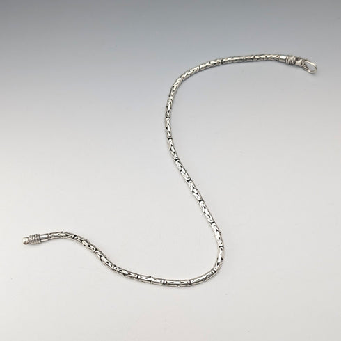 復古純銀製拜占庭鏈項鍊 42cm 47g