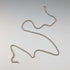 British Vintage Sterling Silver Twist Chain Necklace, 60cm, 15.7g
