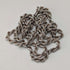 British Vintage Sterling Silver Twist Chain Necklace, 60cm, 15.7g