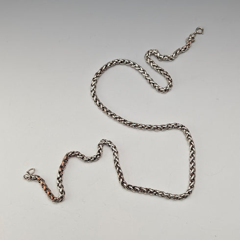 復古 純銀製 Spiga鏈條 項鍊50cm 20.5g