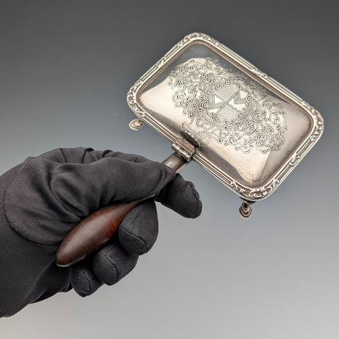 英国ヴィンテージ シルバープレート製 小型サイレントバトラー Barker Ellis