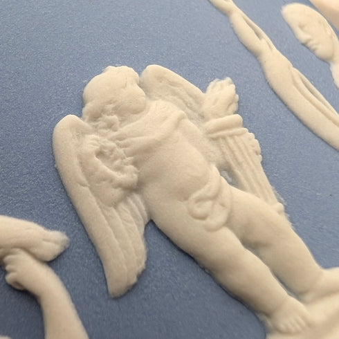 英國復古 Wedgwood Jasperware 茶葉罐盒一對