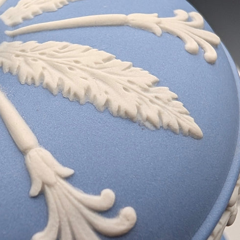 英國復古 Wedgwood Jasperware 茶葉罐盒一對