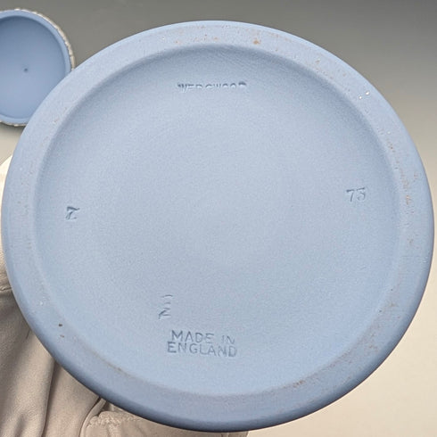 英國復古 Wedgwood Jasperware 茶葉罐盒一對