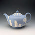 英國復古韋奇伍德茶壺 Jasperware 淡藍色