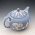 英國復古韋奇伍德茶壺 Jasperware 淡藍色