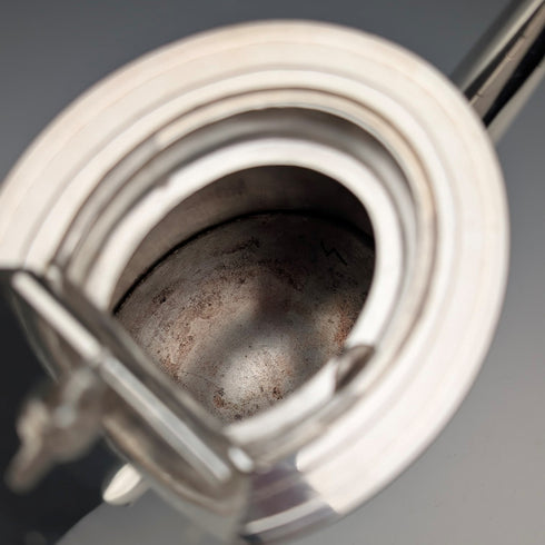 【On Hold】Late 19th Century British Antique Silver Plate Japonism Decor Coffee Pot Johnson&Co