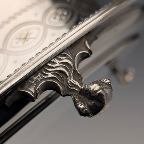 1875年頃 英国アンティーク シルバープレート製 ビスケットバレル George Goodfellow&Sons