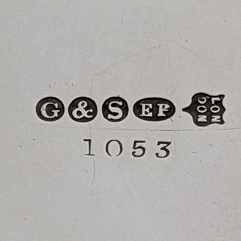 1875年左右 英國古董 銀器製 餅乾桶 George Goodfellow&Sons