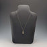 1978 UK Vintage Sterling Silver Small Oval Ingot Pendant with Sterling Silver Necklace Total 4.4g