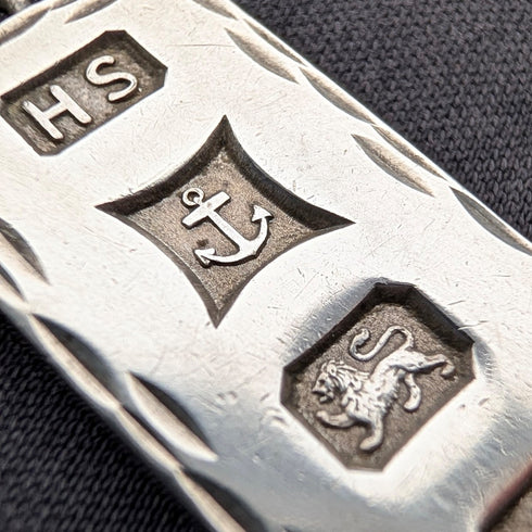 1985年 英国 純銀製 インゴットペンダント 純銀ネックレス付 計11.1g