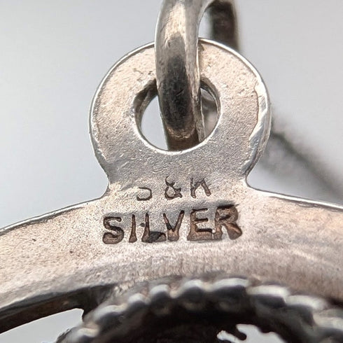 ヴィンテージ 純銀ヤギ ペンダント 純銀ネックレス付き 計6.8g