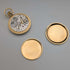 Circa 1960s Antique Swiss RONE Pocket Watch Gold-Plated Open Face Works Well