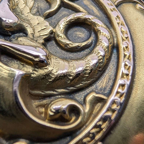 1913年頃 ゼニス 懐中時計 ドラゴンレリーフ彫刻 K18ゴールド ハンターケース 動作良好