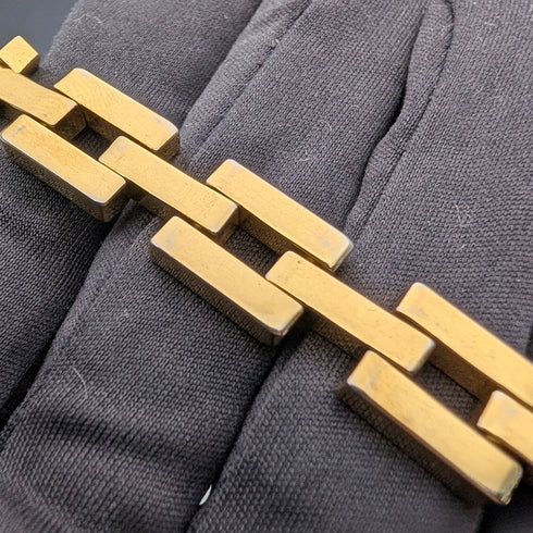 Vintage Rolled Gold Chunky Link Bracelet