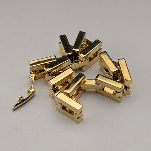 Vintage Rolled Gold Chunky Link Bracelet
