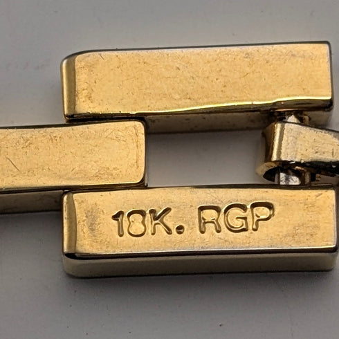 Vintage Rolled Gold Chunky Link Bracelet