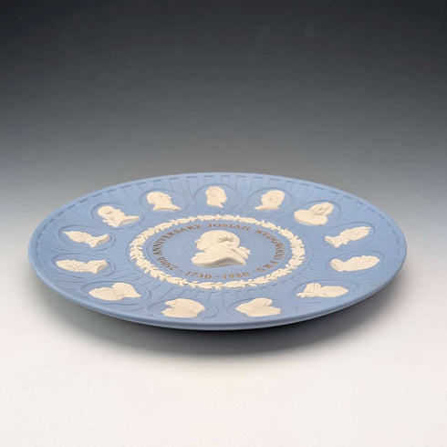 英國韋奇伍德碧玉瓷器 J. Wedgwood 250週年紀念盤,直徑21厘米
