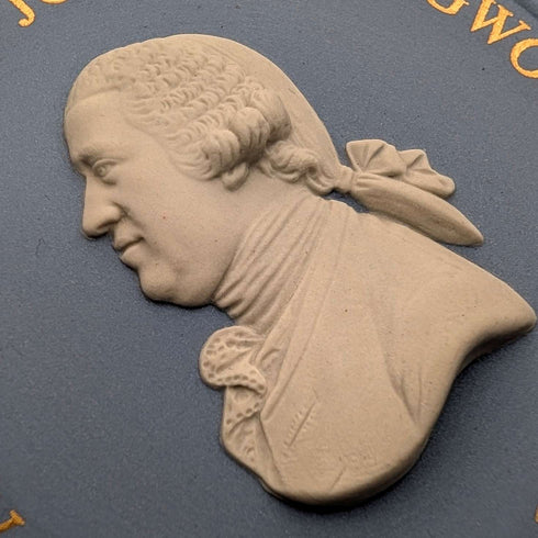 英國韋奇伍德碧玉瓷器 J. Wedgwood 250週年紀念盤,直徑21厘米