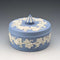 復古英國 Wedgwood Jasperware 淡藍色圓形糖果盒