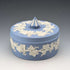 復古英國 Wedgwood Jasperware 淡藍色圓形糖果盒