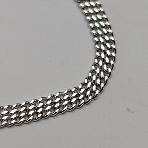 Vintage Saint Christopher Sterling Silver Medal Pendant ② with Sterling Silver Necklace, Total 5.6g