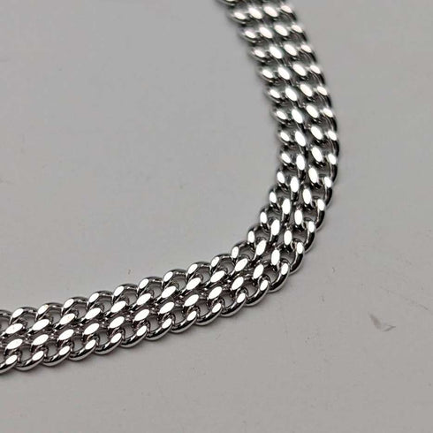Vintage Saint Christopher Sterling Silver Medal Pendant ② with Sterling Silver Necklace, Total 5.6g