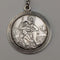 Vintage Saint Christopher Sterling Silver Medal Pendant ③ with Sterling Silver Necklace, Total 7.8g