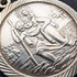 Vintage Saint Christopher Sterling Silver Medal Pendant ③ with Sterling Silver Necklace, Total 7.8g