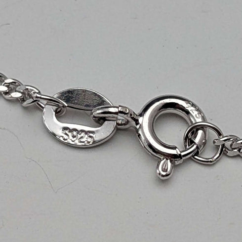 Vintage Saint Christopher Sterling Silver Medal Pendant ③ with Sterling Silver Necklace, Total 7.8g