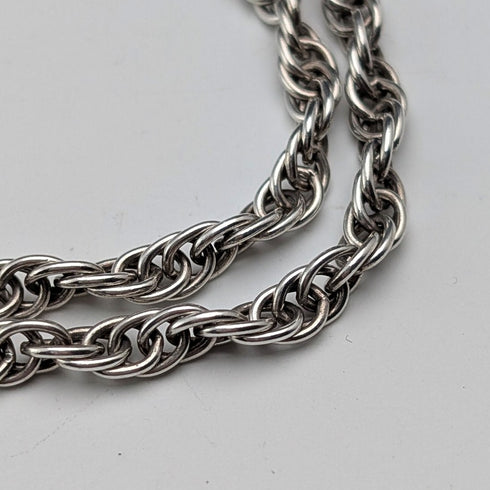 英国ヴィンテージ 双子座 純銀製ペンダント 純銀ネックレス付 計54g Deakin&Francis