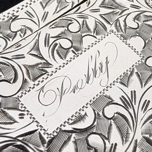 20世紀早期美國古董純銀香菸盒/撲克牌盒,85克