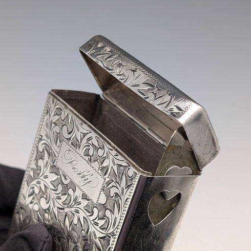 20世紀早期美國古董純銀香菸盒/撲克牌盒,85克