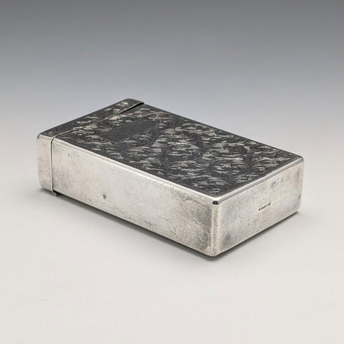 20世紀早期美國古董純銀香菸盒/撲克牌盒,85克