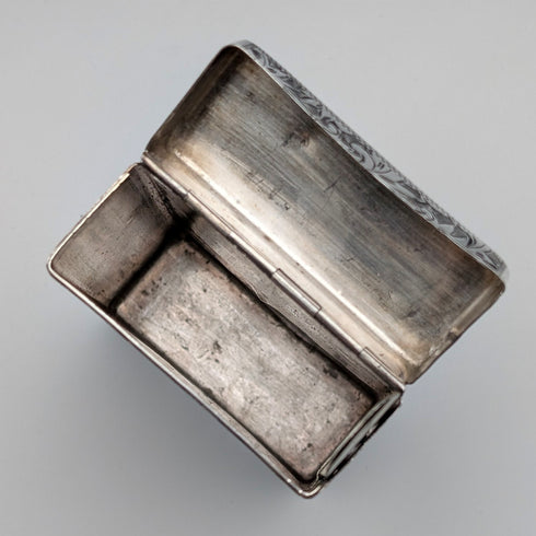 20世紀早期美國古董純銀香菸盒/撲克牌盒,85克