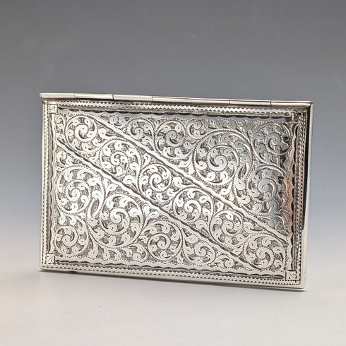 1905年 英国アンティーク 純銀製 封筒型カードケース 52g Adie&Lovekin