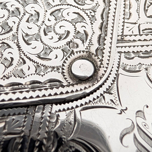 1905年 英国アンティーク 純銀製 封筒型カードケース 52g Adie&Lovekin