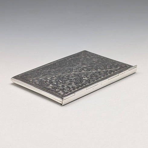 1905年 英国アンティーク 純銀製 封筒型カードケース 52g Adie&Lovekin