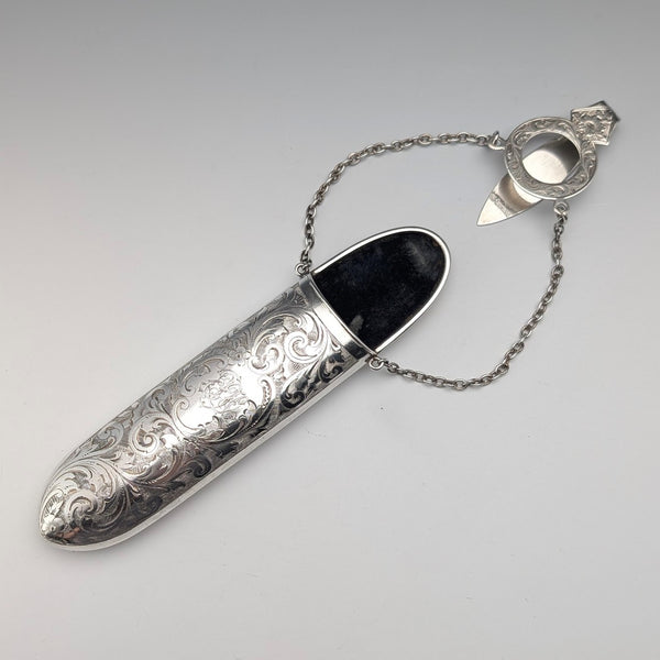 1903年英國古董純銀眼鏡盒,80克,Levi & Salaman